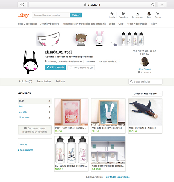 Etsy anuncio tienda online laden online shop