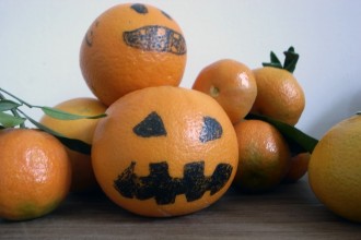 craft basteln manualidad kids kinder children ninos halloween naranjas orange oranges