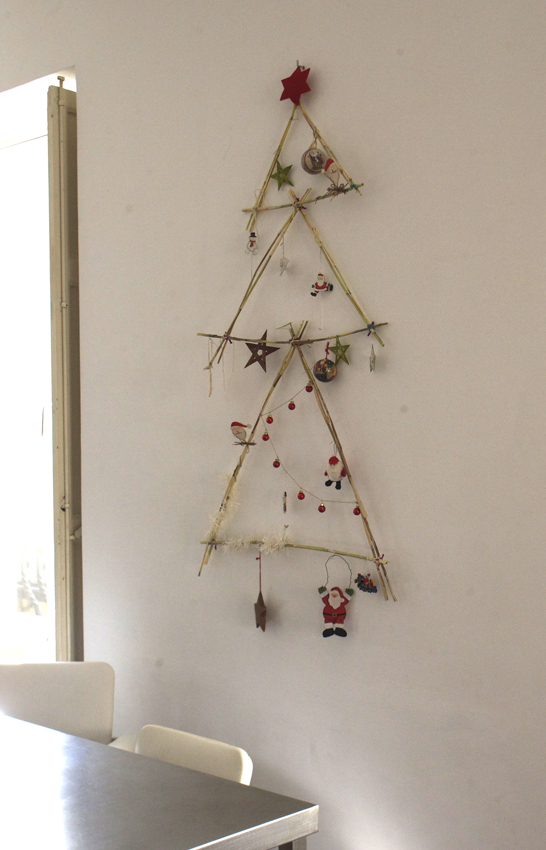 arbol de navidad caña Weihnachtsbaum Schilf selber machen diy craft deco deko Christmas tree reed