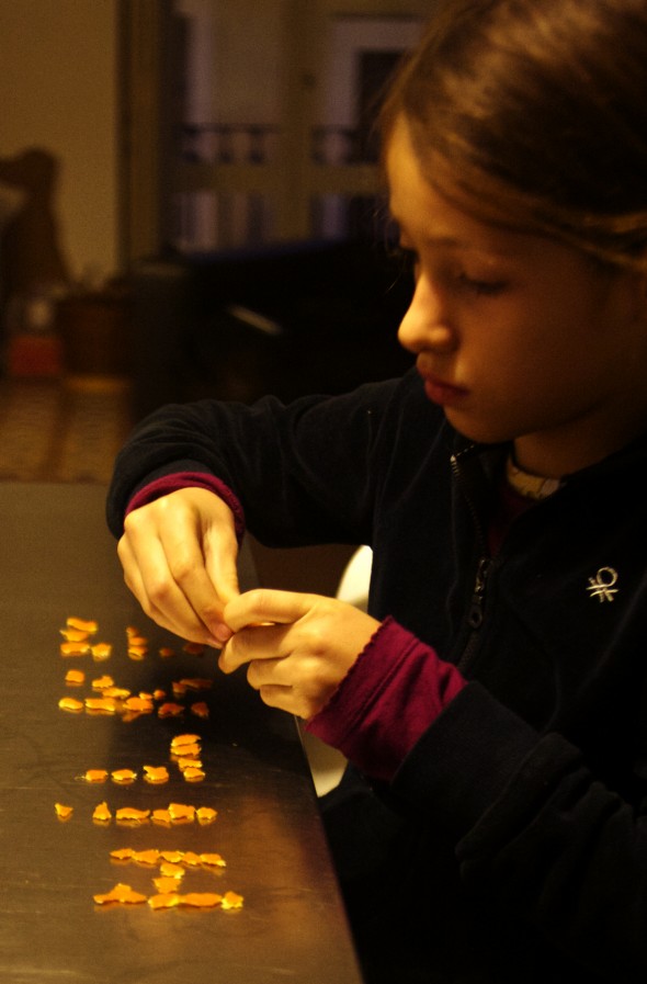clementinen schale schreiben escribir piel mandarina kids kinder niños children