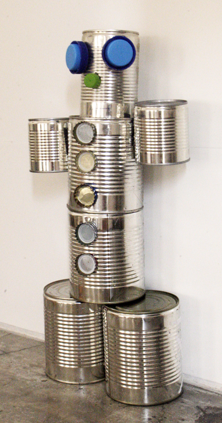 roboter dosen kinder basteln magnet latas robot niños jugar manualidad imán