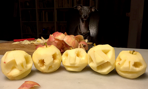 Halloween manzanas apples äpfel