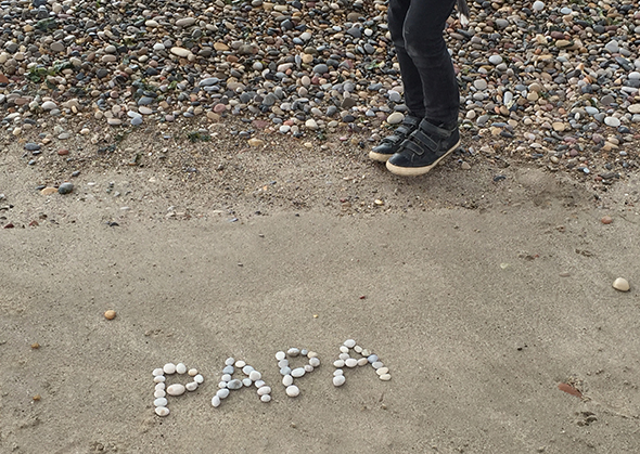 papa steine dia del padre rocks fathersday playa strand piedra